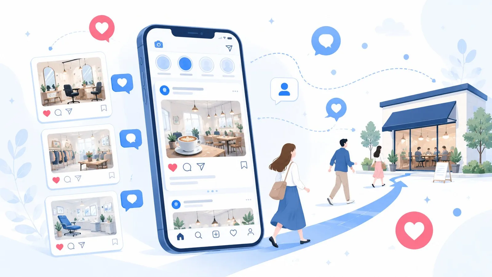 Instagram運用代行のイメージイラスト